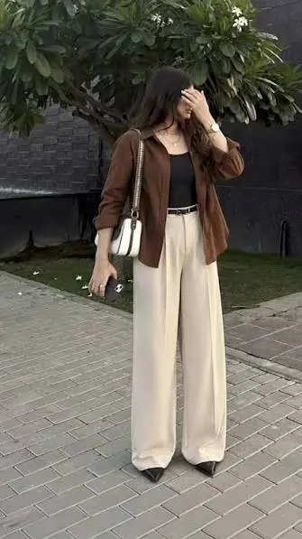 استایل کرم قهوه ای - ست کردن رنگ کرم و شکلاتی
